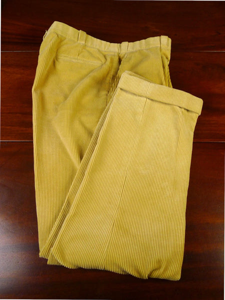 25/0275 excellent bedford riding gold corduroy trouser fly 36