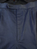 25/0360 scabal dark blue herringbone pure cotton chino trouser 39-42