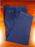 25/0293 immaculate kent haste 2017 savile row bespoke navy blue cotton chino trouser 41
