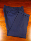25/0295 immaculate kent haste lachter 2015 savile row bespoke dark blue worsted flannel trouser 38-41