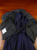 25/0295 immaculate kent haste lachter 2015 savile row bespoke dark blue worsted flannel trouser 38-41