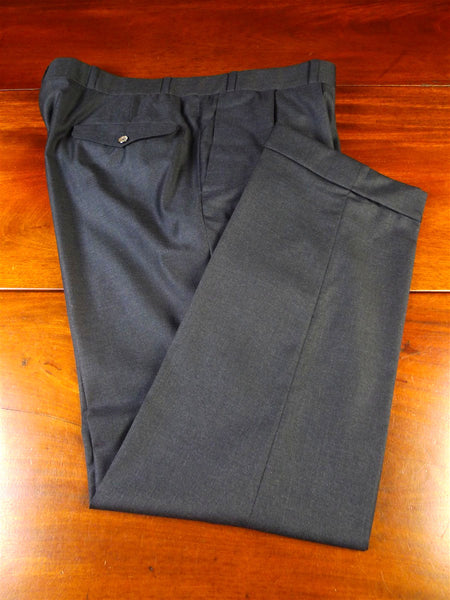 25/0296 immaculate kent haste lachter 2015 savile row bespoke grey fine wool trouser 40