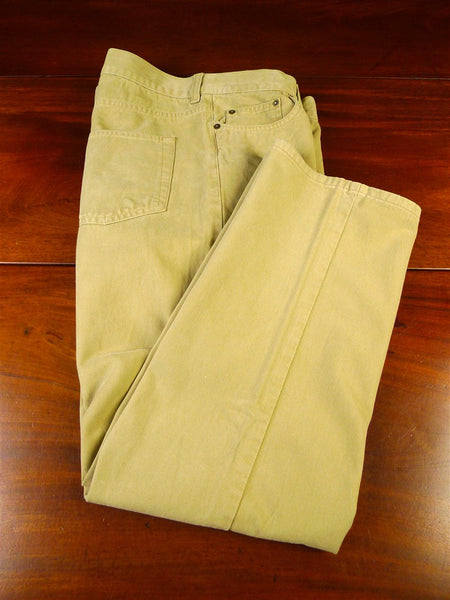 25/0288 pakeman catto carter tan beige cotton chino jean trouser 37