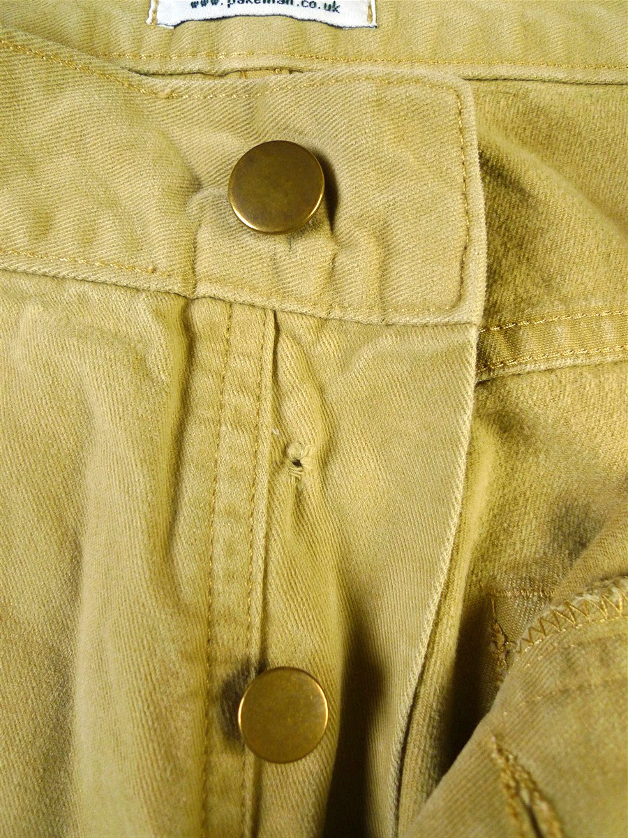25/0288 pakeman catto carter tan beige cotton chino jean trouser 37