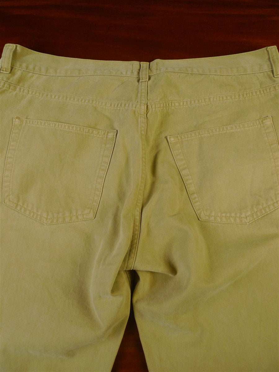 25/0288 pakeman catto carter tan beige cotton chino jean trouser 37