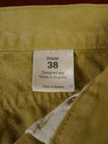 25/0289 immaculate pakeman catto carter tan beige cotton chino jean trouser 37