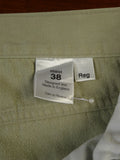 25/0290 purdey london beige cotton chino jean trouser 37