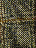 25/0281 vintage hardy amies west of england wool glen check tweed car pea coat 44