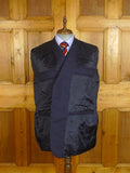 25/0270A immaculate 2018 kent & haste savile row bespoke navy blue worsted & mohair suit jacket blazer 50 regular