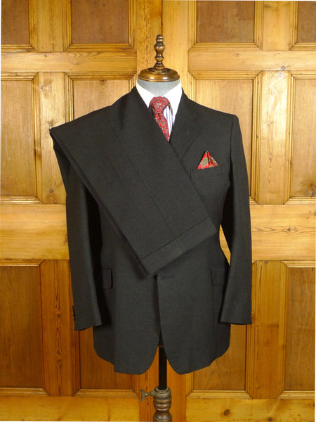 25/0275A vintage 1959 london w1 bespoke heavyweight grey worsted suit 38-39 short