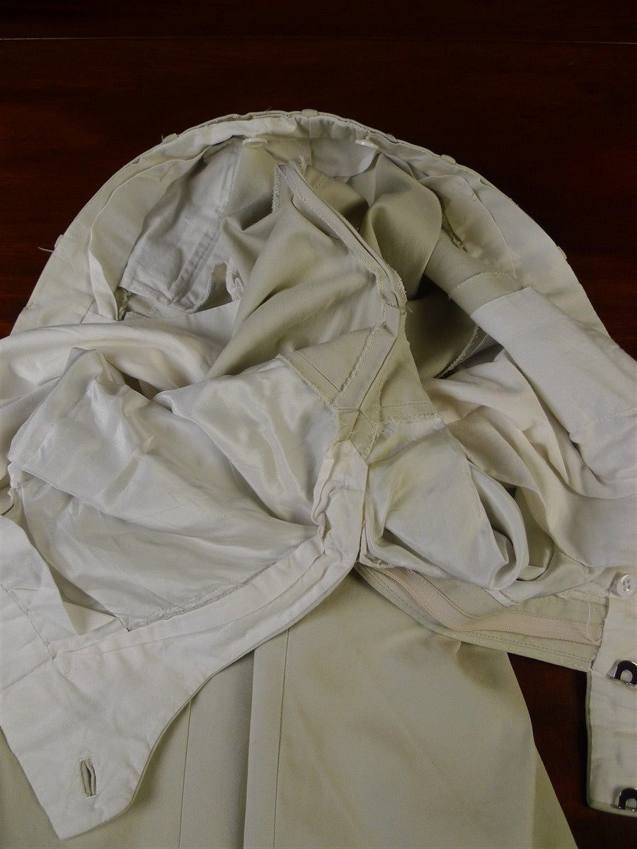 25/0291 kent haste lachter 2012 savile row bespoke cream cotton chino trouser 39