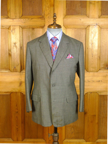 25/0267A vintage 1969 anderson & sheppard savile row bespoke grey pick weave morning suit jacket 41 short