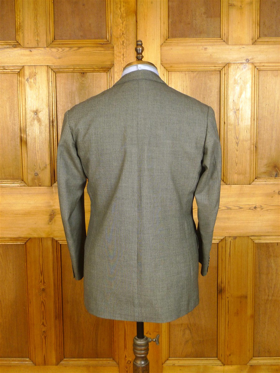 25/0267A vintage 1969 anderson & sheppard savile row bespoke grey pick weave morning suit jacket 41 short
