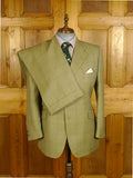 25/0325 near immaculate gieves & hawkes savile row green wp check worsted wool suit 44 short to regular