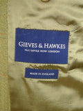 25/0325 near immaculate gieves & hawkes savile row green wp check worsted wool suit 44 short to regular