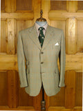 25/0326 immaculate gieves & hawkes savile row gun check worsted wool suit 44 short