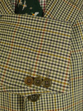 25/0326 immaculate gieves & hawkes savile row gun check worsted wool suit 44 short