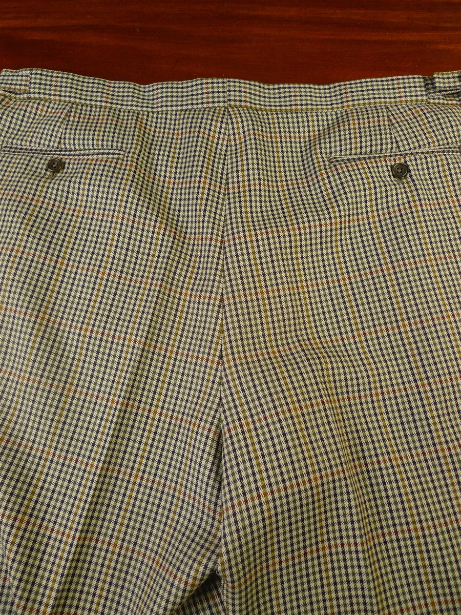 25/0326 immaculate gieves & hawkes savile row gun check worsted wool suit 44 short