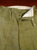 25/0334 vintage haggart of aberfeldy green wp check heavyweight tweed shooting breeks 38-42
