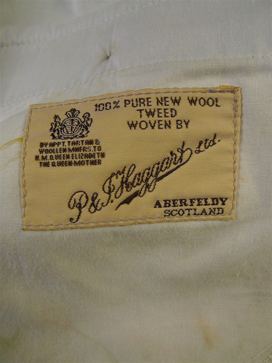 25/0334 vintage haggart of aberfeldy green wp check heavyweight tweed shooting breeks 38-42