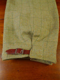 25/0334 vintage haggart of aberfeldy green wp check heavyweight tweed shooting breeks 38-42