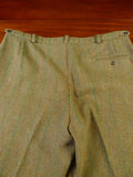 25/0336 vintage haggart of aberfeldy green wp check heavyweight tweed shooting breeks 40