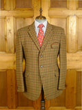 25/0314 immaculate vintage haggart of aberfeldy heavyweight gun check tweed jacket 44 regular to long