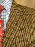 25/0314 immaculate vintage haggart of aberfeldy heavyweight gun check tweed jacket 44 regular to long