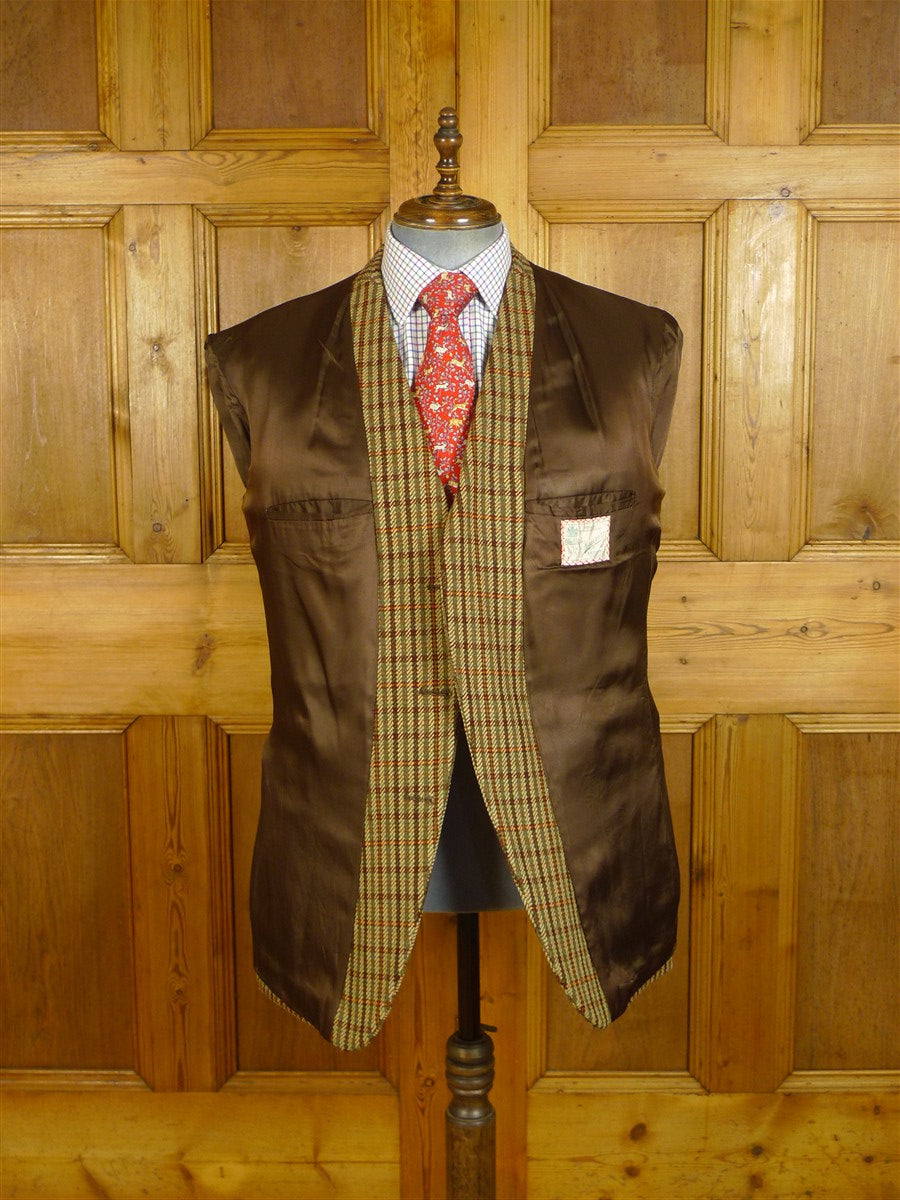 25/0314 immaculate vintage haggart of aberfeldy heavyweight gun check tweed jacket 44 regular to long
