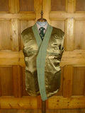 25/0315 vintage haggart of aberfeldy heavyweight green wp check tweed jacket w/ ghillie collar 48 long