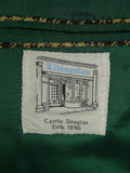 25/0317 beautiful bespoke scottish tweed brown /  green gun check jacket w/ beautiful detailing 50 long