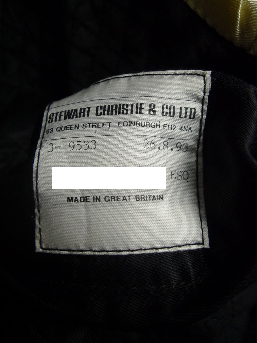 25/0331 stewart christie edinburgh bespoke heavyweight green barathea wool prince charlie kilt jacket & waistcoat 48 long