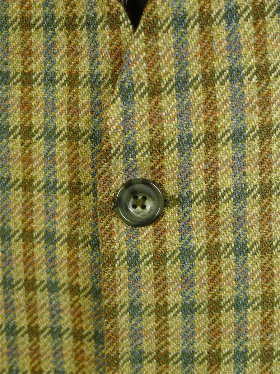 25/0329 immaculate stewart christie edinburgh heavyweight bespoke green gun check 3-piece tweed shooting suit jacket / gilet trouser 50 long