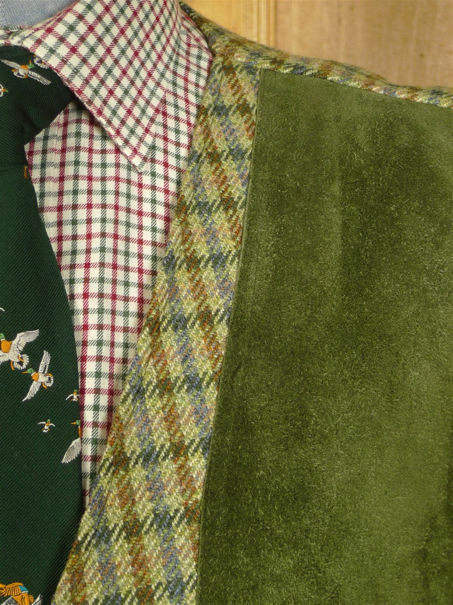 25/0330 near immaculate stewart christie edinburgh heavyweight bespoke green gun check 2-piece tweed shooting suit gilet& breeks 50 long