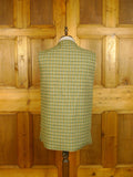 25/0330 near immaculate stewart christie edinburgh heavyweight bespoke green gun check 2-piece tweed shooting suit gilet& breeks 50 long