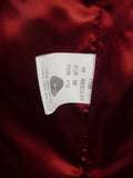 25/0340 immaculate quality british burgundy red doeskin wool country waistcoat 44 regular