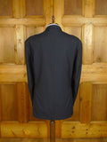 25/0322 daks simpson piccadilly navy blue d/b blazer w/ gold dd buttons 50 long