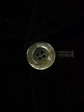 25/0321 immaculate vintage british black shawl lapel cotton velvet evening / dinner / smoking jacket 42 regular