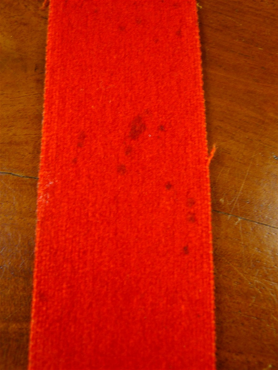 25/0342 vintage albert thurston london red boxcloth braces w/ white leather ends multifit