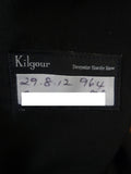 25/0333 immaculate kilgour 2012 savile row bespoke black barathea wool evening trouser 39