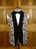 25/0320 stunning pure silk velvet henry poole savile row 1974 vintage bespoke 1-button evening / dinner / smoking jacket 42 regular