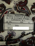25/0320 stunning pure silk velvet henry poole savile row 1974 vintage bespoke 1-button evening / dinner / smoking jacket 42 regular