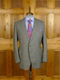25/0353 vintage british tailor grey worsted flannel suit 44 regular