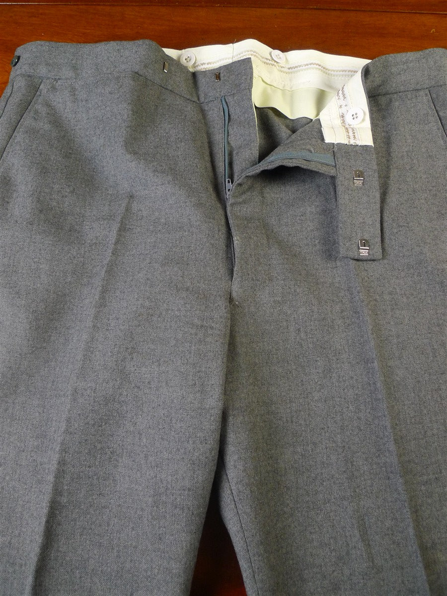 25/0353 vintage british tailor grey worsted flannel suit 44 regular