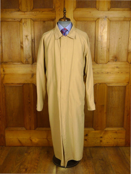 25/0358 immaculate cocoon custom cotton mix raincoat mac w/ detachable liner 52 long (rrp £660)