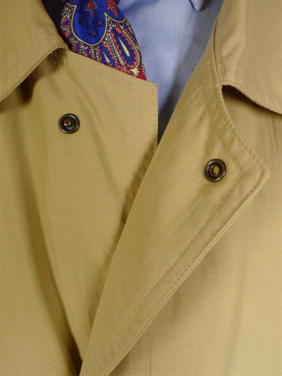 25/0358 immaculate cocoon custom cotton mix raincoat mac w/ detachable liner 52 long (rrp £660)