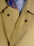 25/0358 immaculate cocoon custom cotton mix raincoat mac w/ detachable liner 52 long (rrp £660)