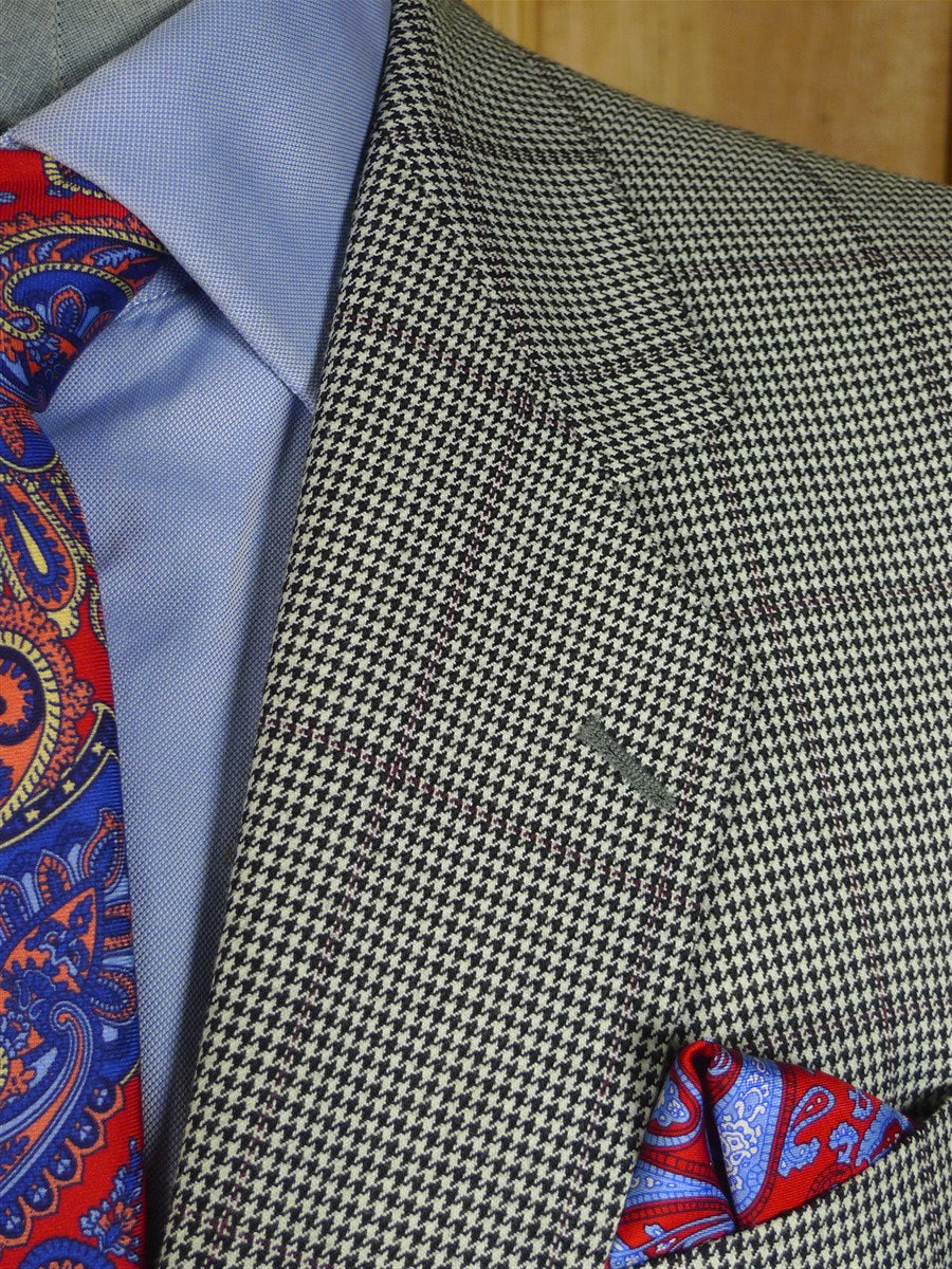 25/0352 immaculate magee tailored gun check worsted twist suit (rrp £550) 39 regular