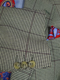 25/0352 immaculate magee tailored gun check worsted twist suit (rrp £550) 39 regular