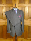 25/0344 immaculate gieves & hawkes savile row grey birds-eye weave wool suit 45 regular